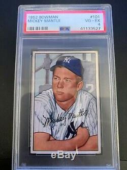 1952 Bowman Mantle PSA 4 Centered looks better see pics