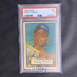 1952 TOPPS #311 MICKEY MANTLE PSA 1 New York Yankees Rookie NEWLY PSA GRADED