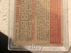 1952 TOPPS MICKEY MANTLE ROOKIE CARD #311 RC 100% ORIGINAL Psa 2