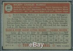 1952 Topps 311 Mickey Mantle PSA 1 (9780)