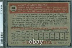 1952 Topps 311 Mickey Mantle PSA 3 (6781)