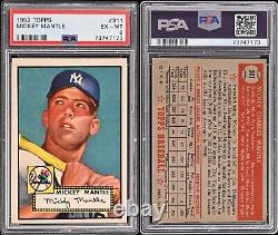 1952 Topps #311 Mickey Mantle PSA 6 High-End, Pack-Fresh, Undergraded Beauty