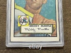 1952 Topps #311 Mickey Mantle RC PSA 2 (MC) Vintage HOF