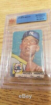 1952 Topps #311 Mickey Mantle RC Rookie Card SGC authentic VINTAGE BASEBALL