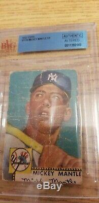 1952 Topps #311 Mickey Mantle RC Rookie Card SGC authentic VINTAGE BASEBALL