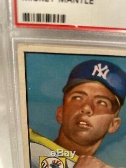 1952 Topps #311 Mickey Mantle RC Rookie PSA 4