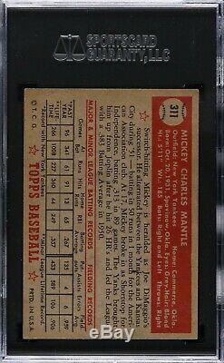 1952 Topps #311 Mickey Mantle Sgc 5.5 Rookie