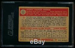 1952 Topps #311 Mickey Mantle Sgc A Rookie Card