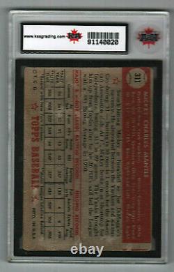 1952 Topps #311 Mickey Mantle Yankees Rookie KSA 1 (100% authentic)
