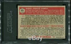 1952 Topps Gum Baseball #311 Mickey Mantle SGC Graded Rookie New York Yankees