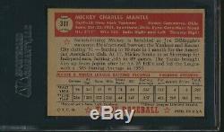 1952 Topps Hi #311 MICKEY MANTLE NY Yankees SGC 6 Ex-Mt HOF RC