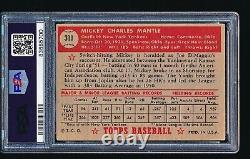 1952 Topps MICKEY MANTLE #311 PSA 2 CENTERED