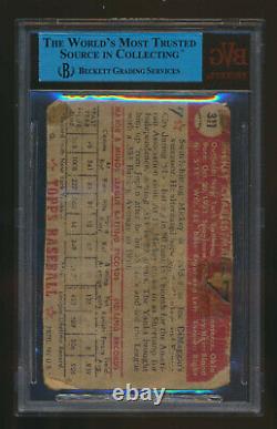 1952 Topps MICKEY MANTLE Rookie New York Yankees BGS BVG Authentic Altered