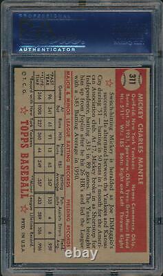 1952 Topps MICKEY MANTLE Rookie New York Yankees PSA 4