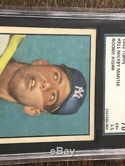 1952 Topps MICKEY MANTLE Rookie New York Yankees SGC 5.5 #311