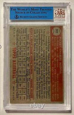 1952 Topps Mickey Mantle #311 DP BVG Authentic Altered New York Yankees PSA SGC