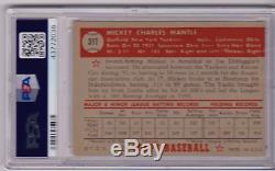 1952 Topps Mickey Mantle #311 PSA 4 P625