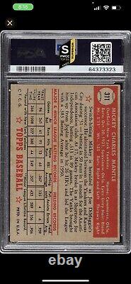 1952 Topps Mickey Mantle #311 PSA 4 Rookie PWCC S