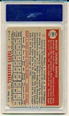 1952 Topps Mickey Mantle #311 RC ROOKIE PSA 2