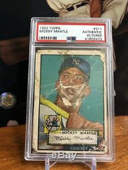 1952 Topps Mickey Mantle #311 The Legendary Bearded Mantle