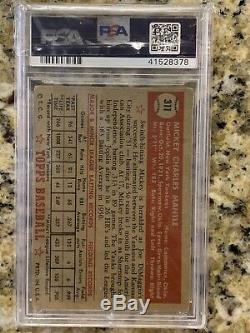 1952 Topps Mickey Mantle PSA 1.5 Iconic Card Rc Rookie Undergraded! Hof Invest