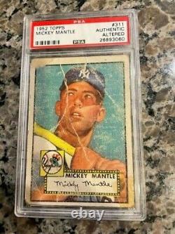 1952 Topps Mickey Mantle PSA graded authentic