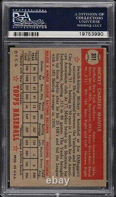 1952 Topps Mickey Mantle ROOKIE RC #311 PSA 4 VGEX