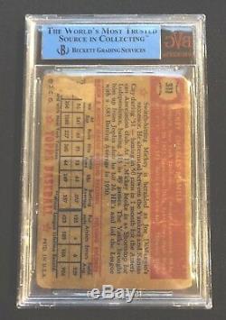 1952 Topps Mickey Mantle Rookie Card #311. BVG Authentic Altered