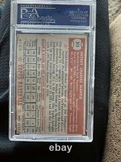 1952 topps mickey mantle Psa Authentic Trimmed