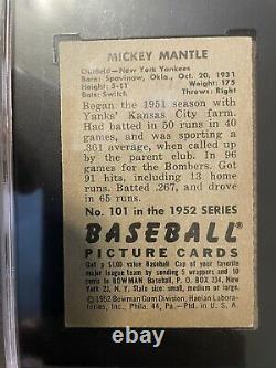 1952 topps mickey mantle psa/sgc authentic 311 clean & 52 Bowman 4