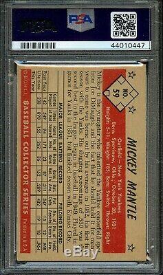 1953 Bowman Color #59 Mickey Mantle New York Yankees HOF PSA 7 TOUGH CARD