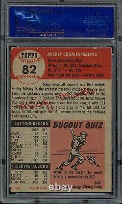 1953 Topps #82 MICKEY MANTLE PSA 4 VG-EX HOF New York Yankees Baseball Card