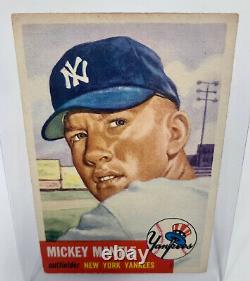 1953 Topps #82 MICKEY MANTLE Perfectly Centered PSA 2 GOOD Amazing Eye Appeal