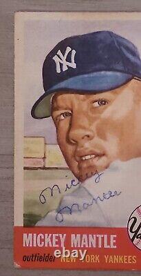 1953 Topps #82 Mickey Mantle Beautiful Card-Inked/Altered READ DESCRIPTION