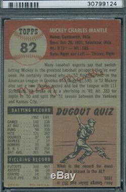 1953 Topps 82 Mickey Mantle PSA 5 (9124)