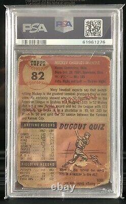 1953 Topps #82 Mickey Mantle PSA Authentic RARE Invest