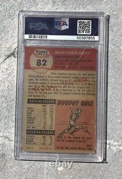 1953 Topps #82 Mickey Mantle PSA VG-EX+ 4.5 Perfect 4.5