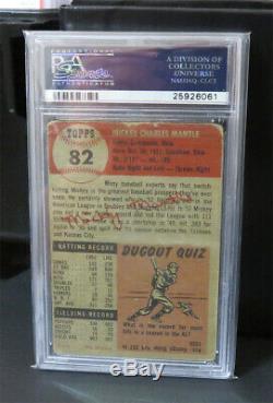 1953 Topps #82 Mickey Mantle Psa 1.5 Fair Mk Iconic Card! 1 2