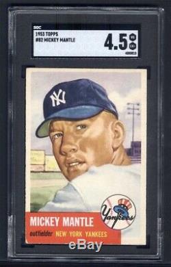 1953 Topps #82 Mickey Mantle SGC 4.5
