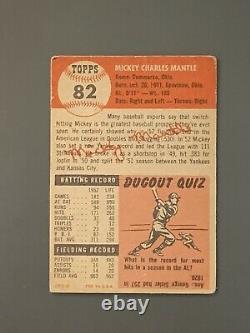 1953 Topps #82 Mickey Mantle SP GD/ Crease Well Centered New York Yankees HOF