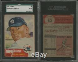 1953 Topps Baseball 164/274 cards set/lot Mickey Mantle #82 SGC High #s Berra @@