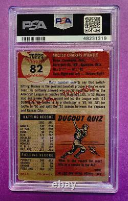 1953 Topps Mickey Mantle #82 Baseball Card PSA 1.5