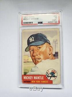 1953 Topps Mickey Mantle #82 Baseball Card PSA GRADED ICONIC CARD