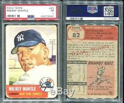 1953 Topps Mickey Mantle #82 PSA 1 HIGH END NICE Legendary Yankees