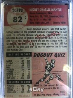 1953 Topps Mickey Mantle #82 VG EX+ PSA 4.5 NICELY CENTERED, GREAT COLOR