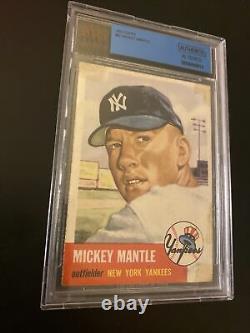 1953 Topps Mickey Mantle BVG Authentic