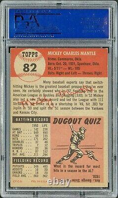 1953 Topps Mickey Mantle HOF New York Yankees Baseball Card #81 PSA 6 Centered