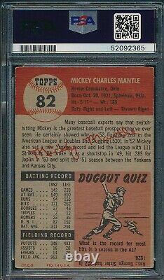 1953 Topps Set Break #82 Mickey Mantle PSA 2 OBGcards