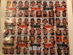 1953 Topps Uncut Sheet 100 Cards Mickey Mantle & Jackie Robinson Too Big For Psa