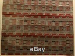1953 Topps Uncut Sheet 100 Cards Mickey Mantle & Jackie Robinson Too Big For Psa